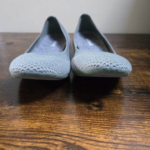 allbirds Women's Light Heathered Green/Gray Tree Breezers Flat Shoes - Picture 4 of 7